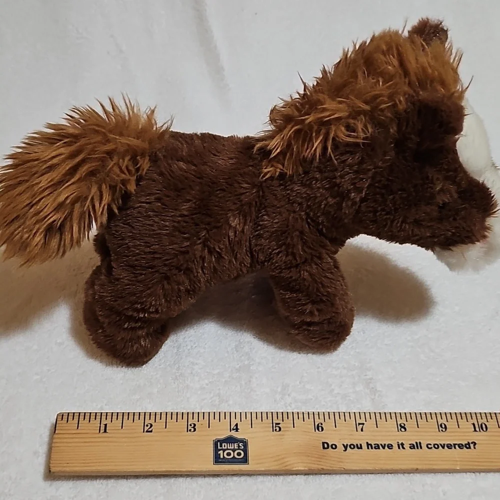 The Petting Zoo Small Brown Plush Horse Used
